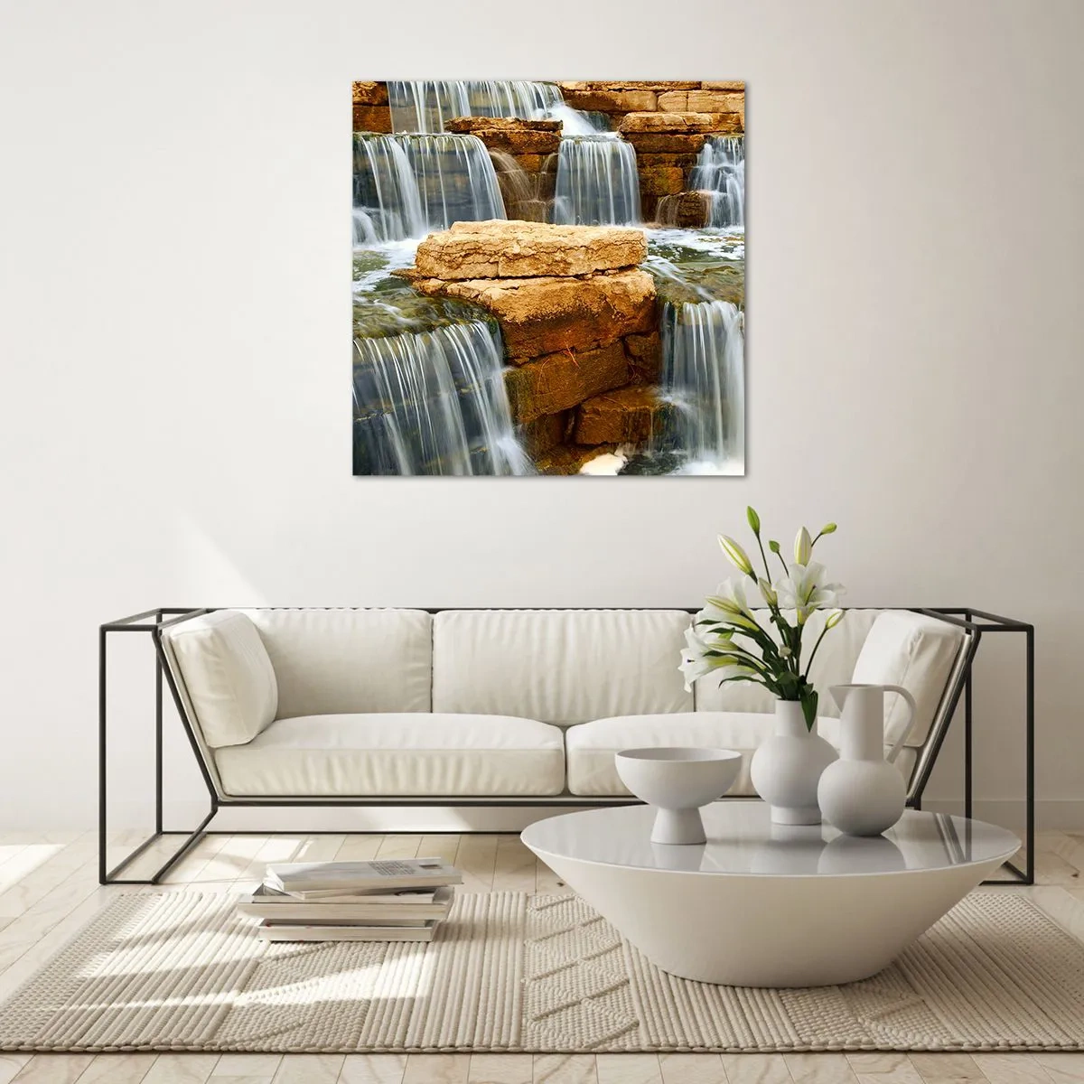 Obraz na szkle - Schody do nieba - 60x60 cm