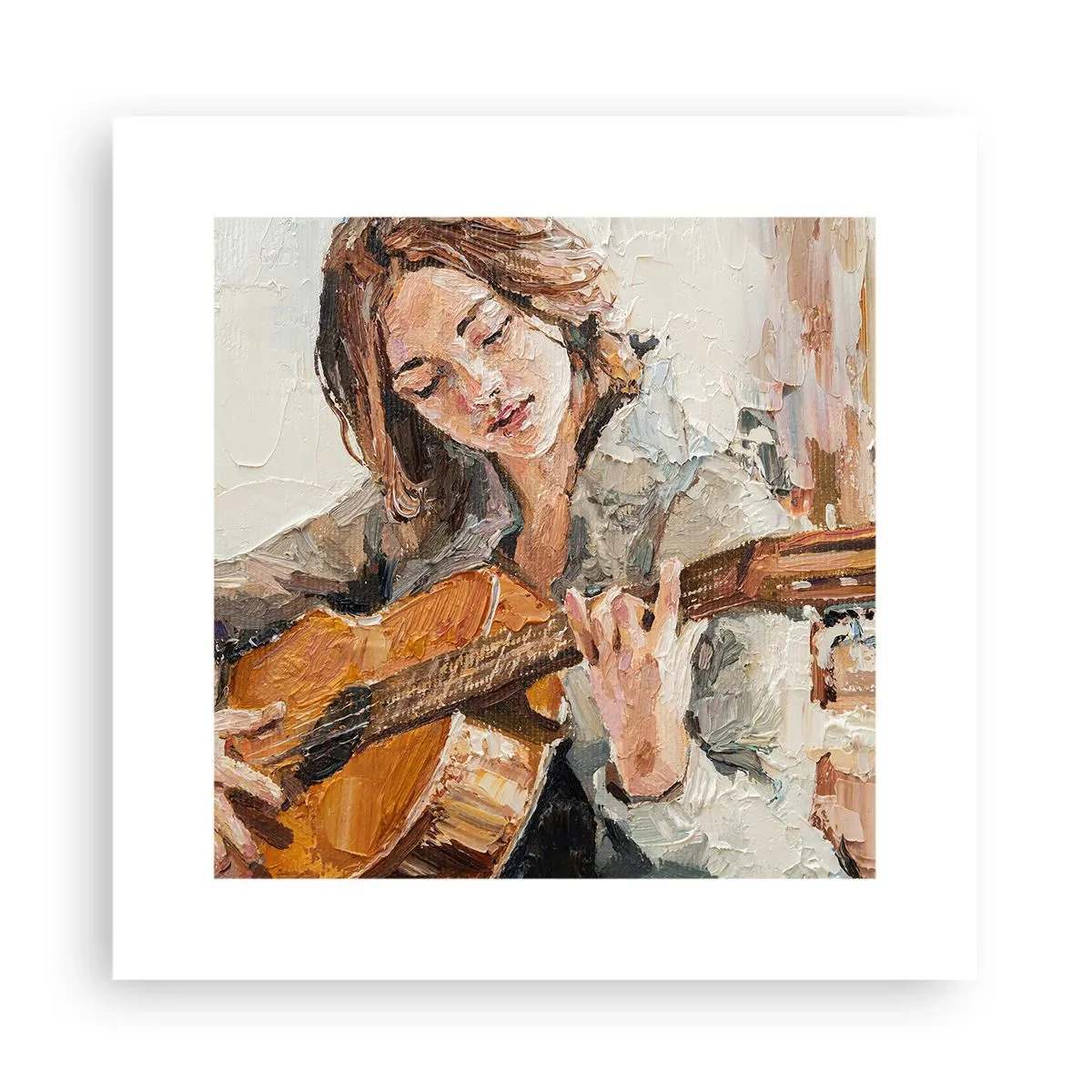 Plakat - Koncert na gitarę i dziewczęce serce - 30x30 cm