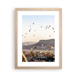 Plakat w ramie jasny dąb - Jak statki na niebie - 30x40 cm