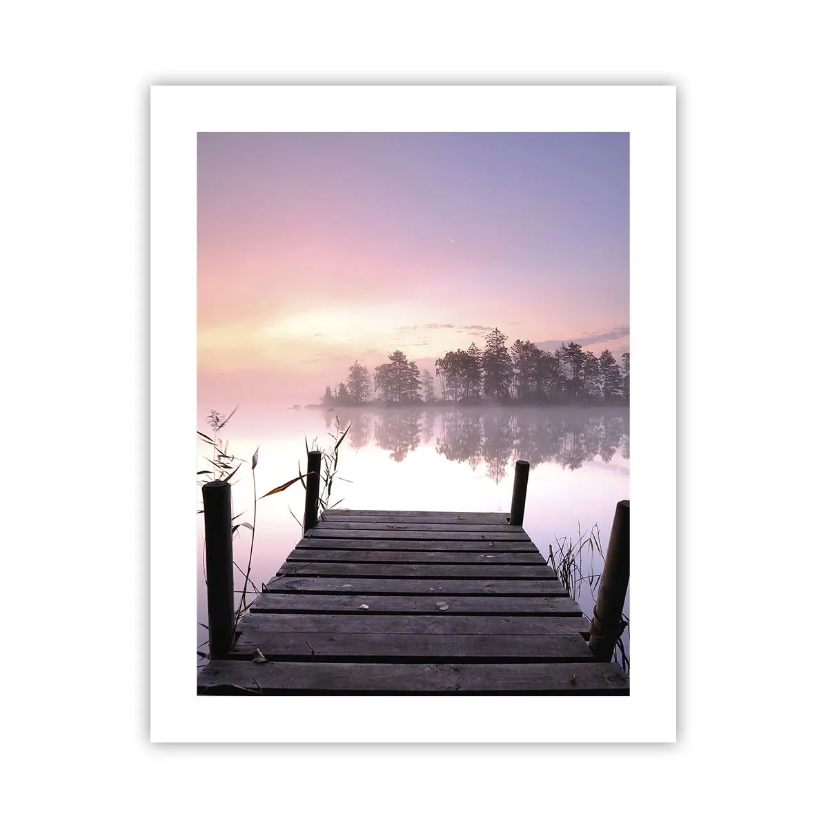 Plakat - Z liliowej mgły... - 40x50 cm