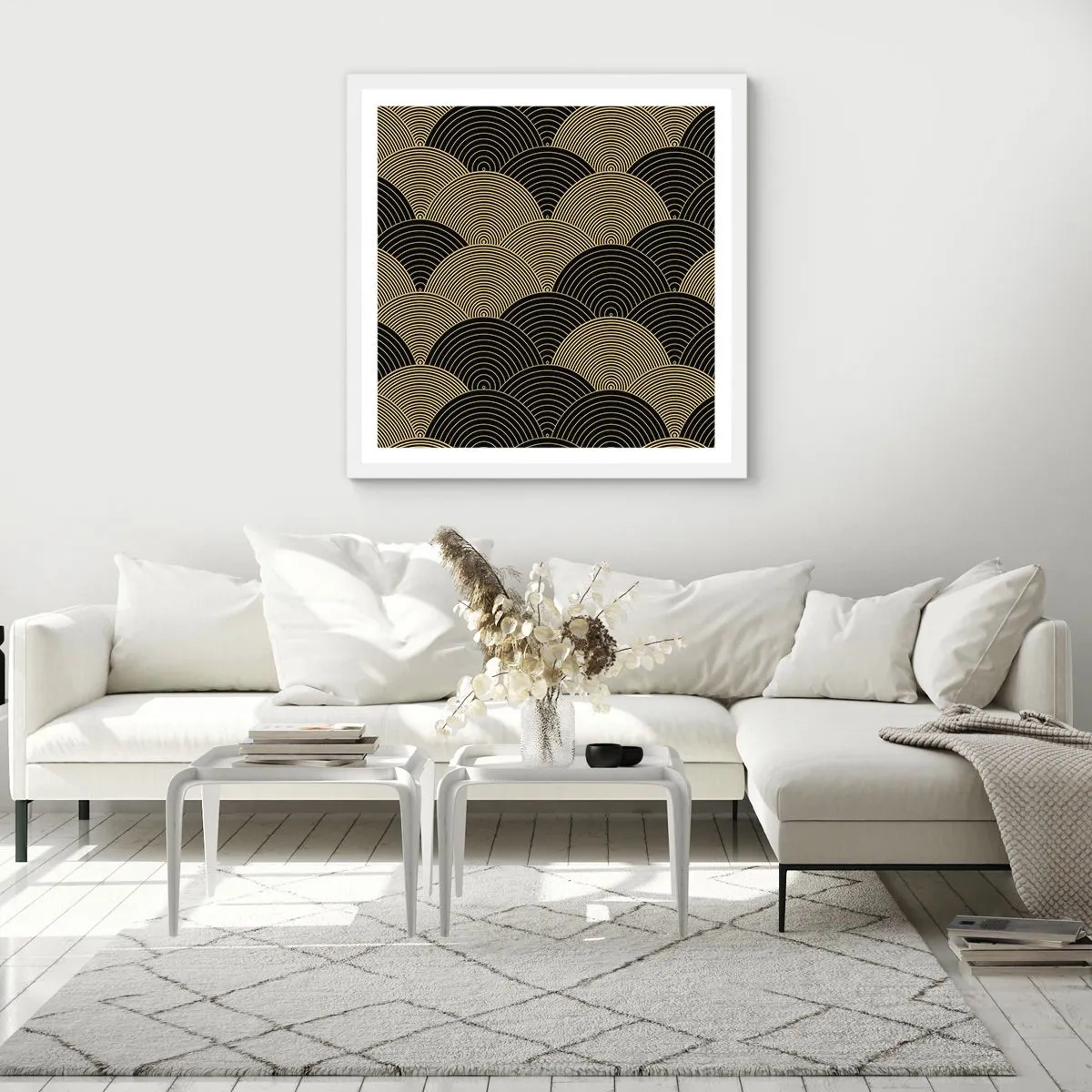 Plakat w białej ramie - Jedność w wielości - 50x50 cm