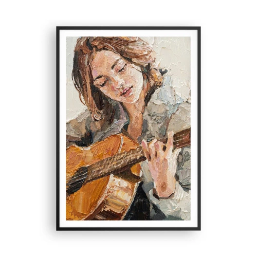 Plakat w czarnej ramie - Koncert na gitarę i dziewczęce serce - 70x100 cm