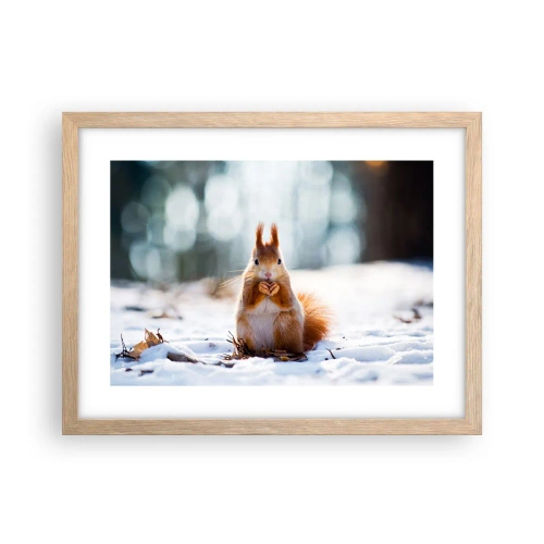 Plakat w ramie jasny dąb - I co tak patrzysz? - 40x30 cm