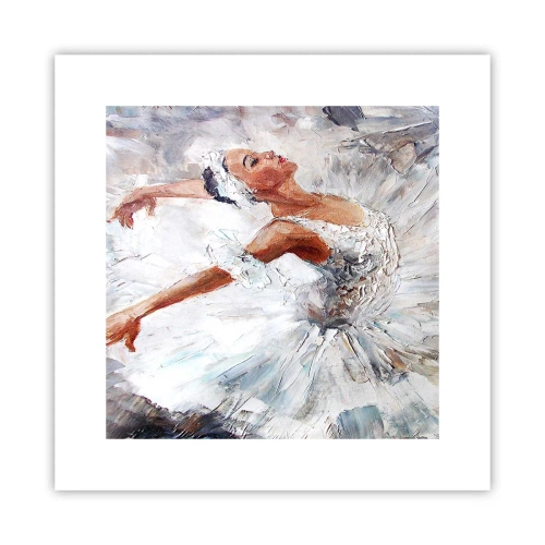 Plakat - Delikatna i lekka jak tiul - 30x30 cm