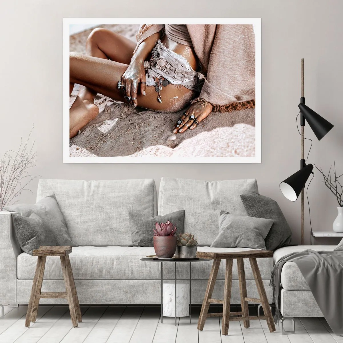 Plakat - Wyrzucona przez fale? - 40x30 cm