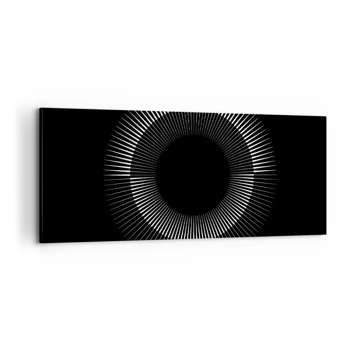 Obraz na płótnie - Czarne Słońce - 100x40 cm