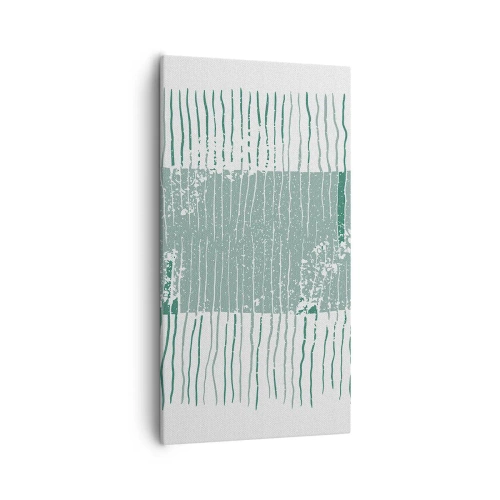 Obraz na płótnie - Abstrakcja morska - 55x100 cm