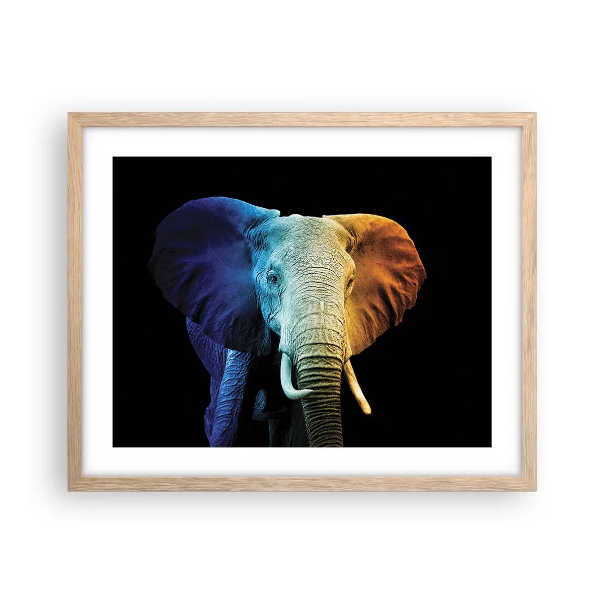 Plakat w ramie jasny dąb - Ekscentryk, nie dziwak - 50x40 cm