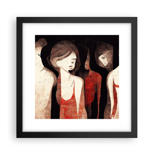 Plakat w czarnej ramie - Madonny z ciemności - 30x30 cm