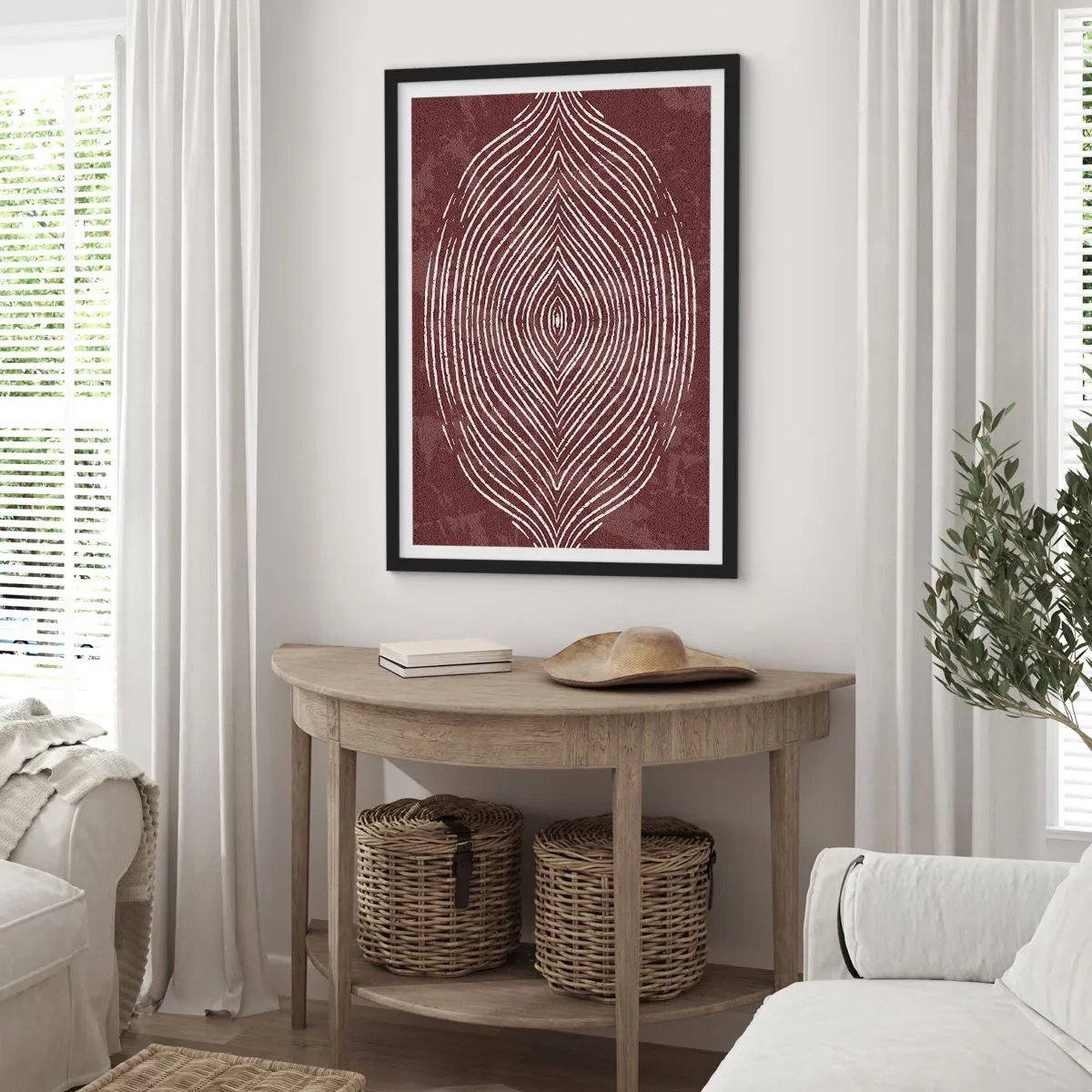 Plakat w czarnej ramie - Przestrzeń mówi - 30x40 cm
