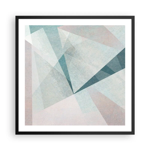 Plakat w czarnej ramie - Spokojnie choć dynamicznie - 60x60 cm