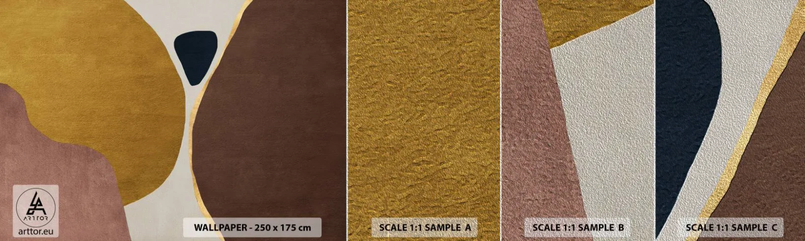 Fototapeta Próbka Premium Sand - Abstrakcja – miejsce w przestrzeni - Abstrakcja, Minimalizm, Kształty - 100x30 cm