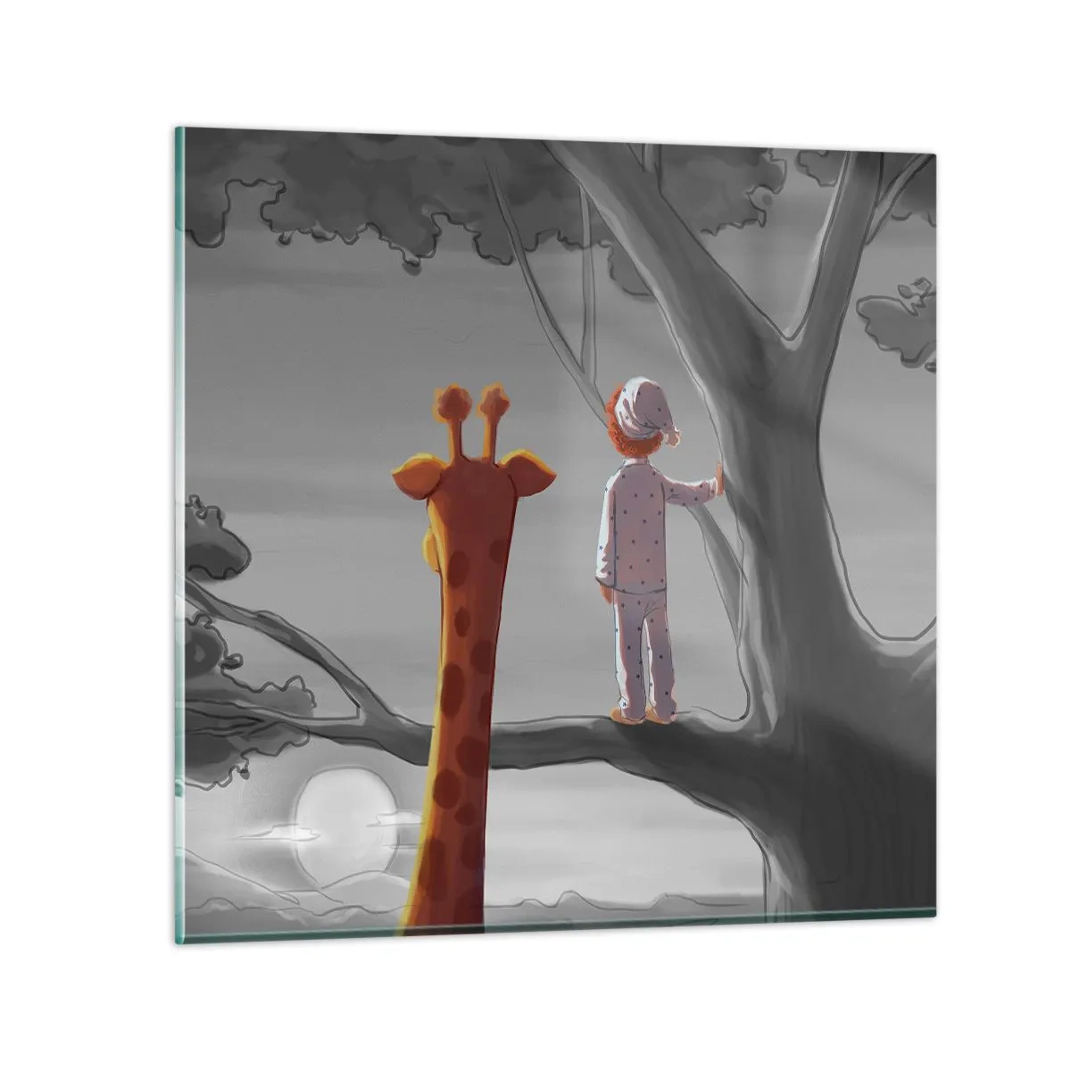 Obraz na szkle - To się naprawdę dzieje - 50x50 cm