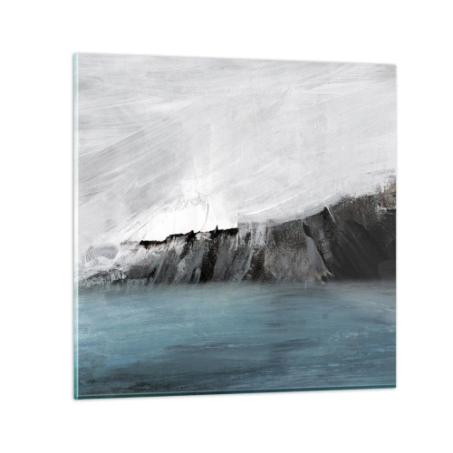 Obraz na szkle - Woda – ziemia: starcie żywiołów - 60x60 cm