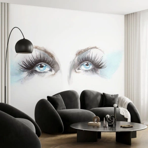 Fototapeta Samoprzylepna Deluxe Sticker - Oczy anioła? - Kobieca Twarz, Kobiece Oczy, Sztuka - 100x70 cm
