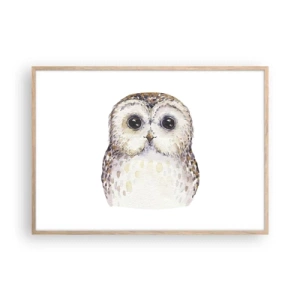 Plakat w ramie jasny dąb - Spójrz mi w oczy - 100x70 cm