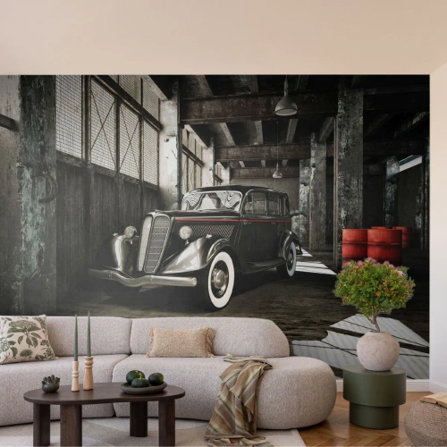 Fototapeta na wymiar Premium Canvas - Nieprzemijająca elegancja lat 30. - Motoryzacja, Samochód Retro, Magazyn Fabryczny