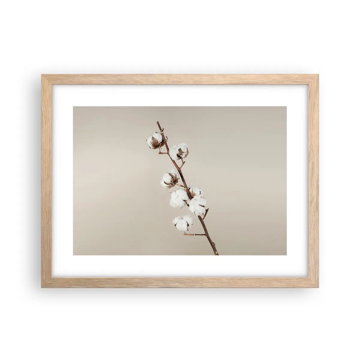 Plakat w ramie jasny dąb - U źródła miękkości - 40x30 cm