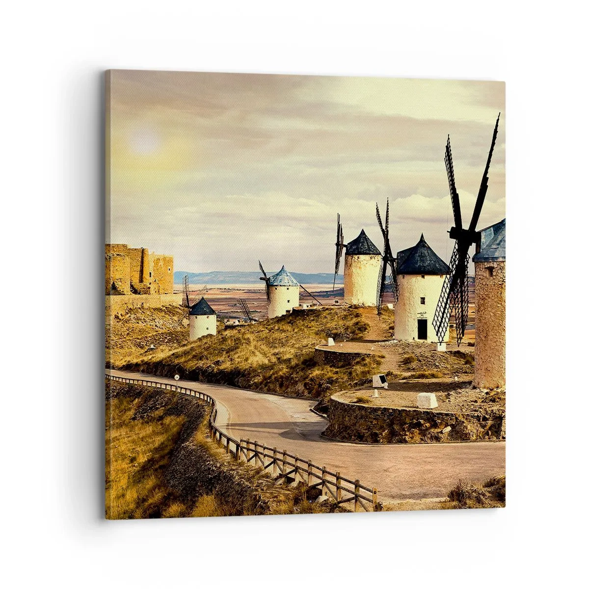Obraz na płótnie - Zaraz pojawi się Don Kichot - 70x70 cm