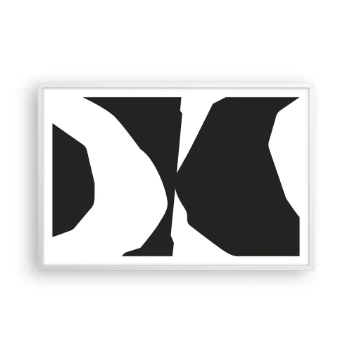 Plakat w białej ramie - Pozytyw -negatyw - 91x61 cm