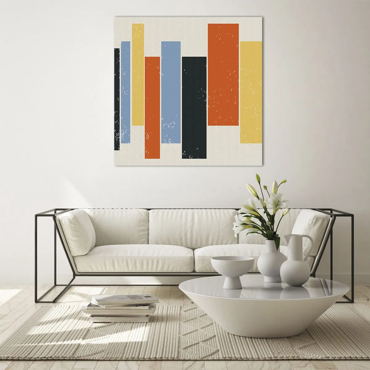 Obraz na szkle - Zapis muzyki - 70x70 cm