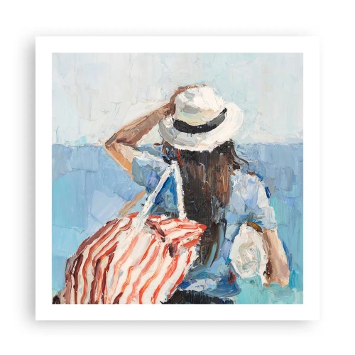 Plakat - Witaj na wakacjach - 60x60 cm