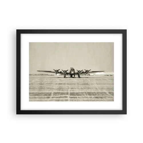 Plakat w czarnej ramie - Jak zawsze gotowy - 40x30 cm