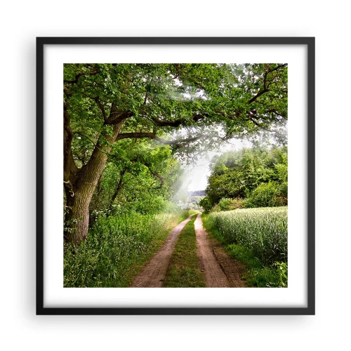 Plakat w czarnej ramie - Et in Arcadia ego - 50x50 cm