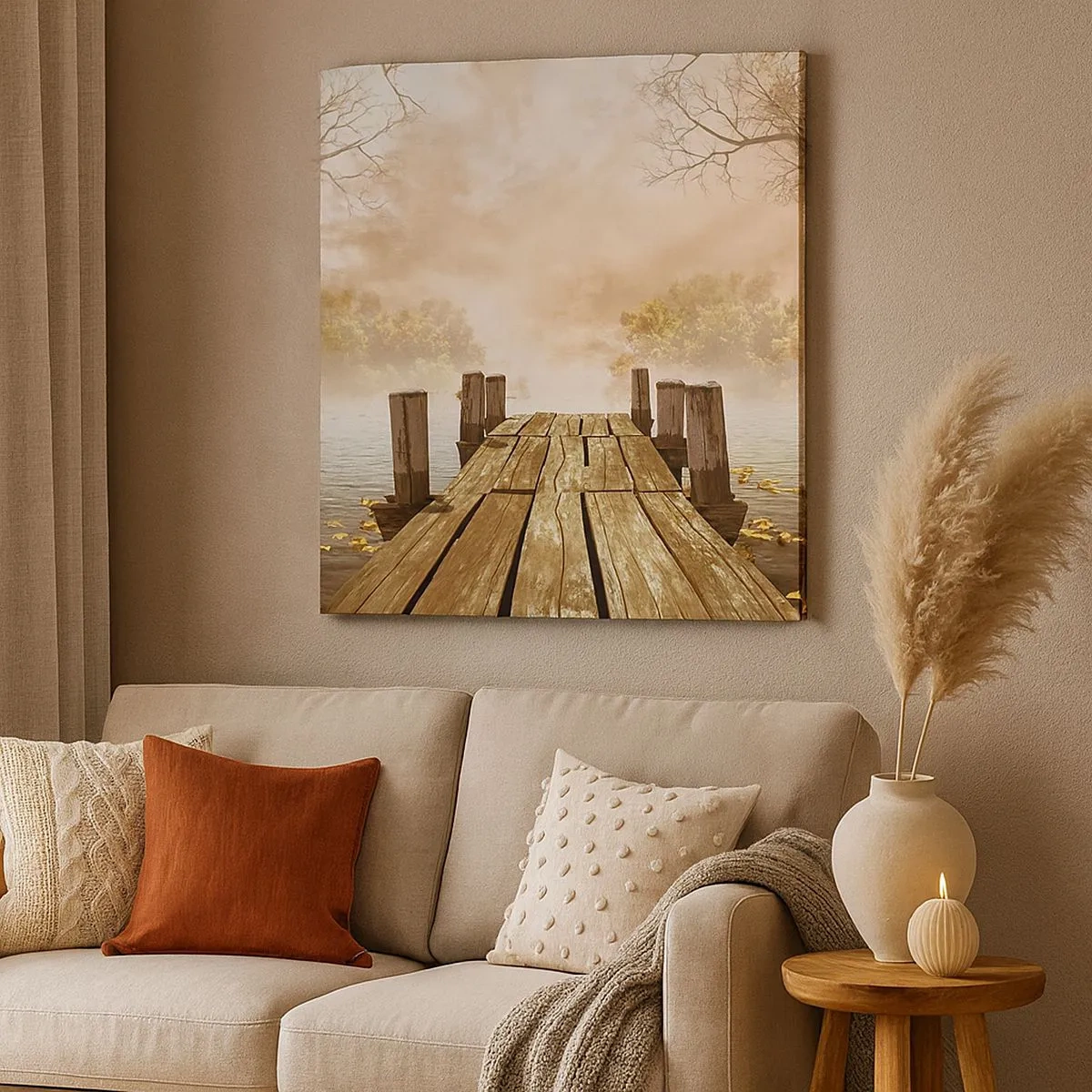 Obraz na płótnie - Łagodny smutek jesieni - 30x30 cm