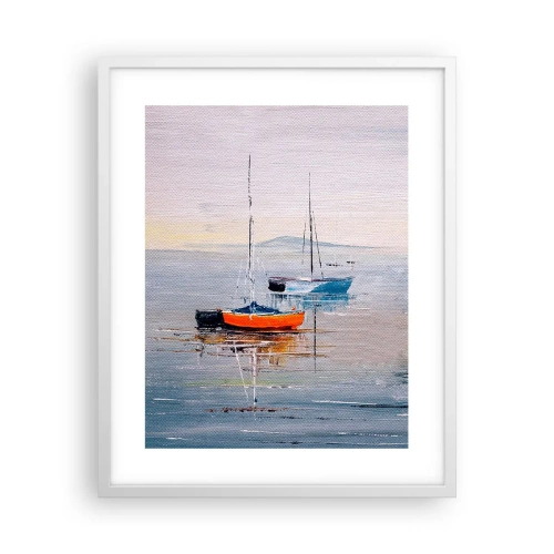 Plakat w białej ramie - Zasłużony odpoczynek - 40x50 cm