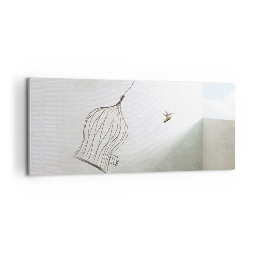 Obraz na płótnie - W swoim żywiole - 100x40 cm