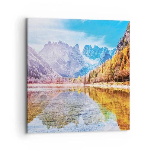 Obraz na płótnie - A w górach już jesień - 70x70 cm