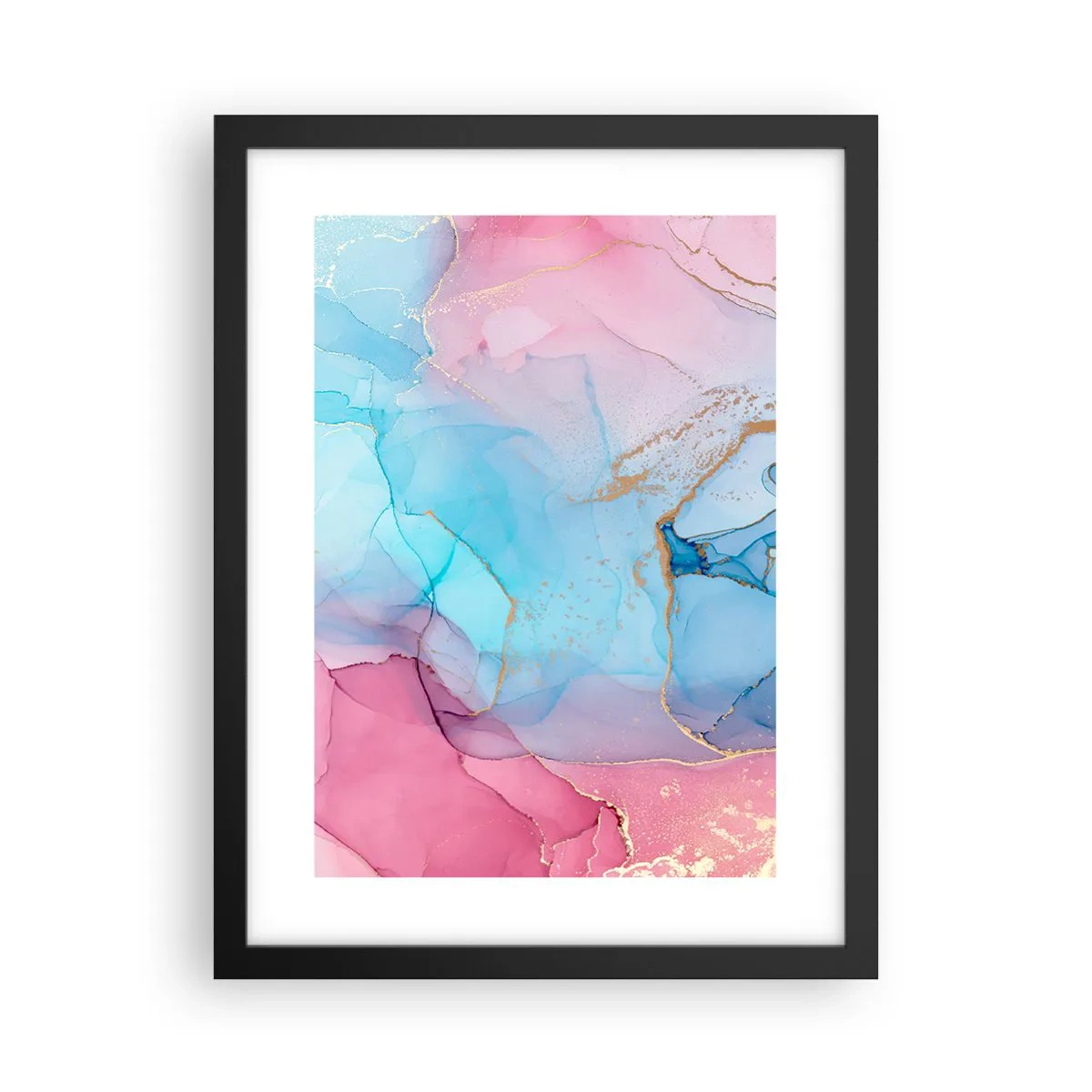 Plakat w czarnej ramie - Spotkanie i przenikanie - 30x40 cm