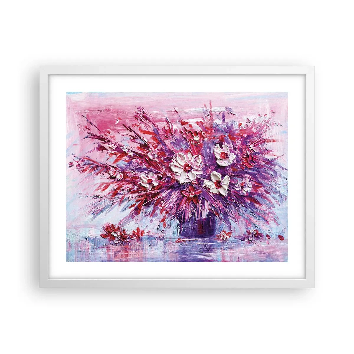 Plakat w białej ramie - Niewinność i namiętność - 50x40 cm