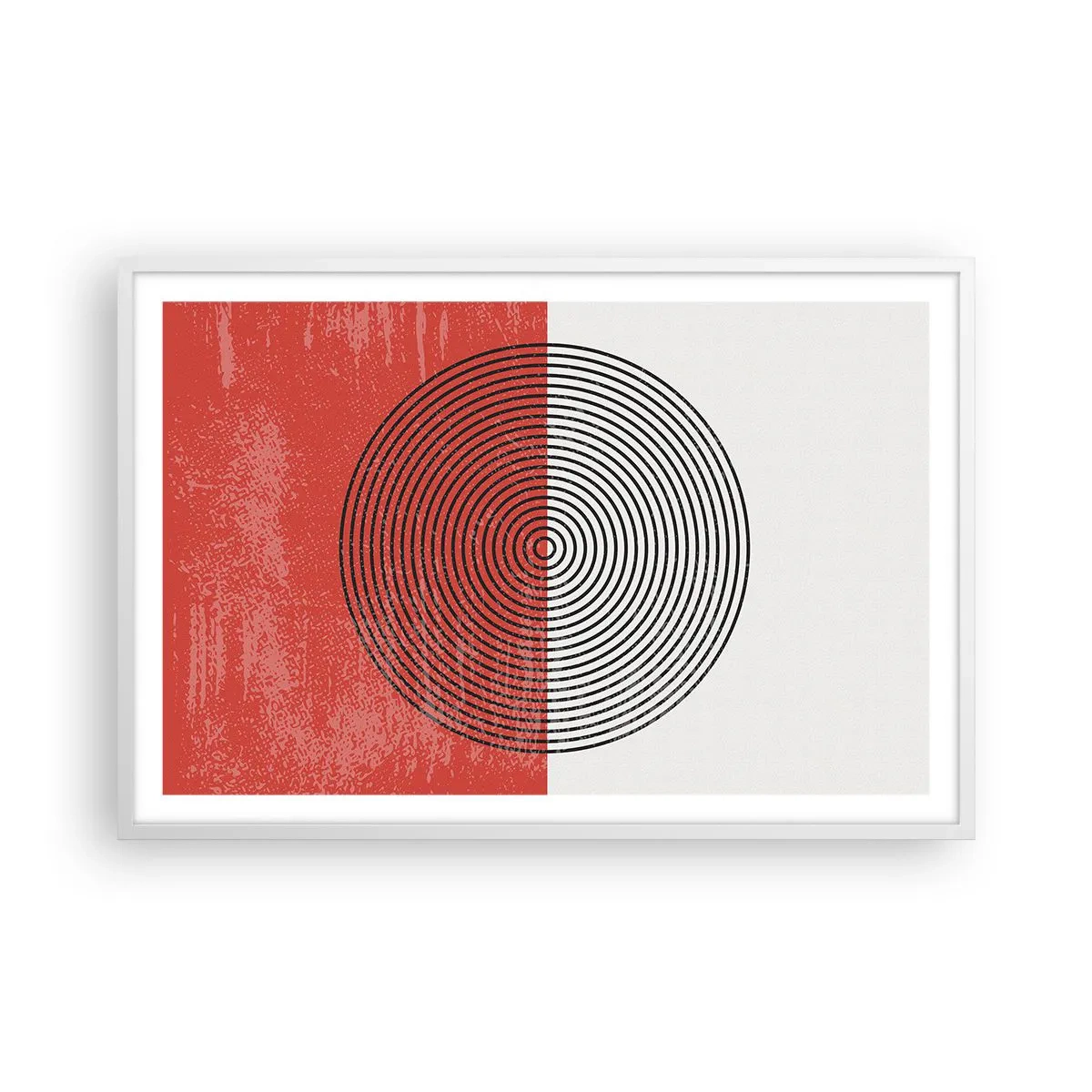 Plakat w białej ramie - W samo sedno - 91x61 cm