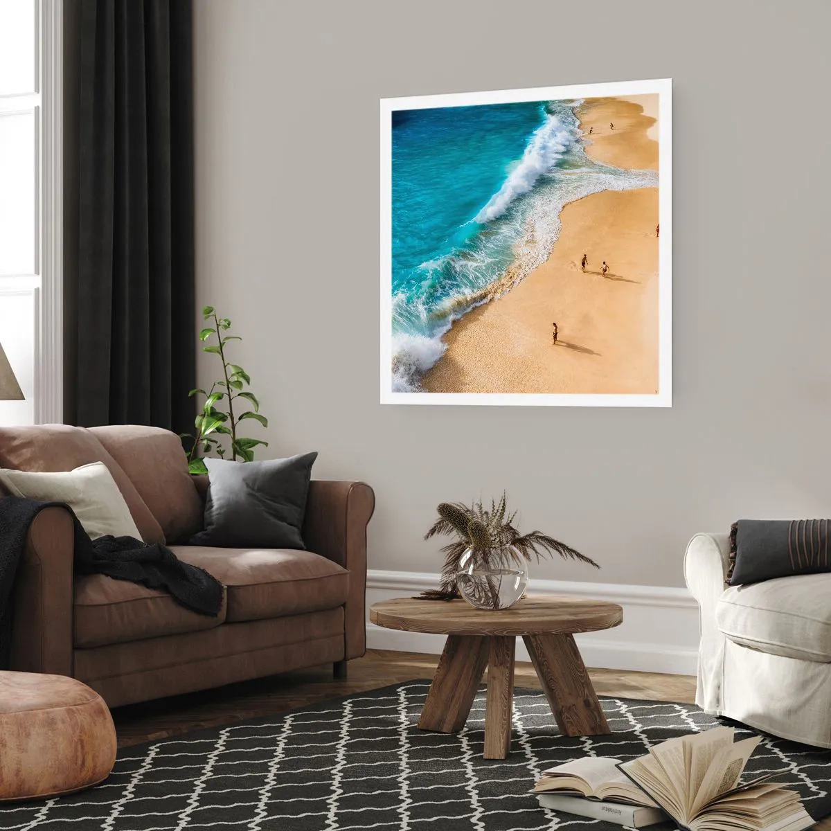 Plakat - A potem słońce, plaża… - 30x30 cm