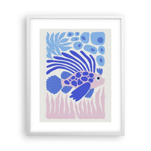 Plakat w białej ramie - W swoim żywiole - 40x50 cm