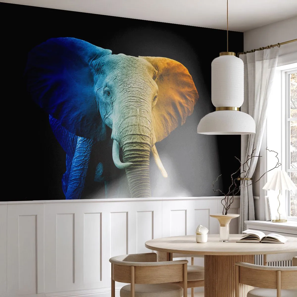 Fototapeta Samoprzylepna Deluxe Sticker - Ekscentryk, nie dziwak - Abstrakcja, Słoń, Zwierzęta - 250x175 cm