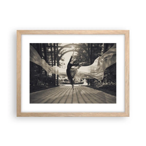 Plakat w ramie jasny dąb - Taniec ducha ogrodu - 40x30 cm