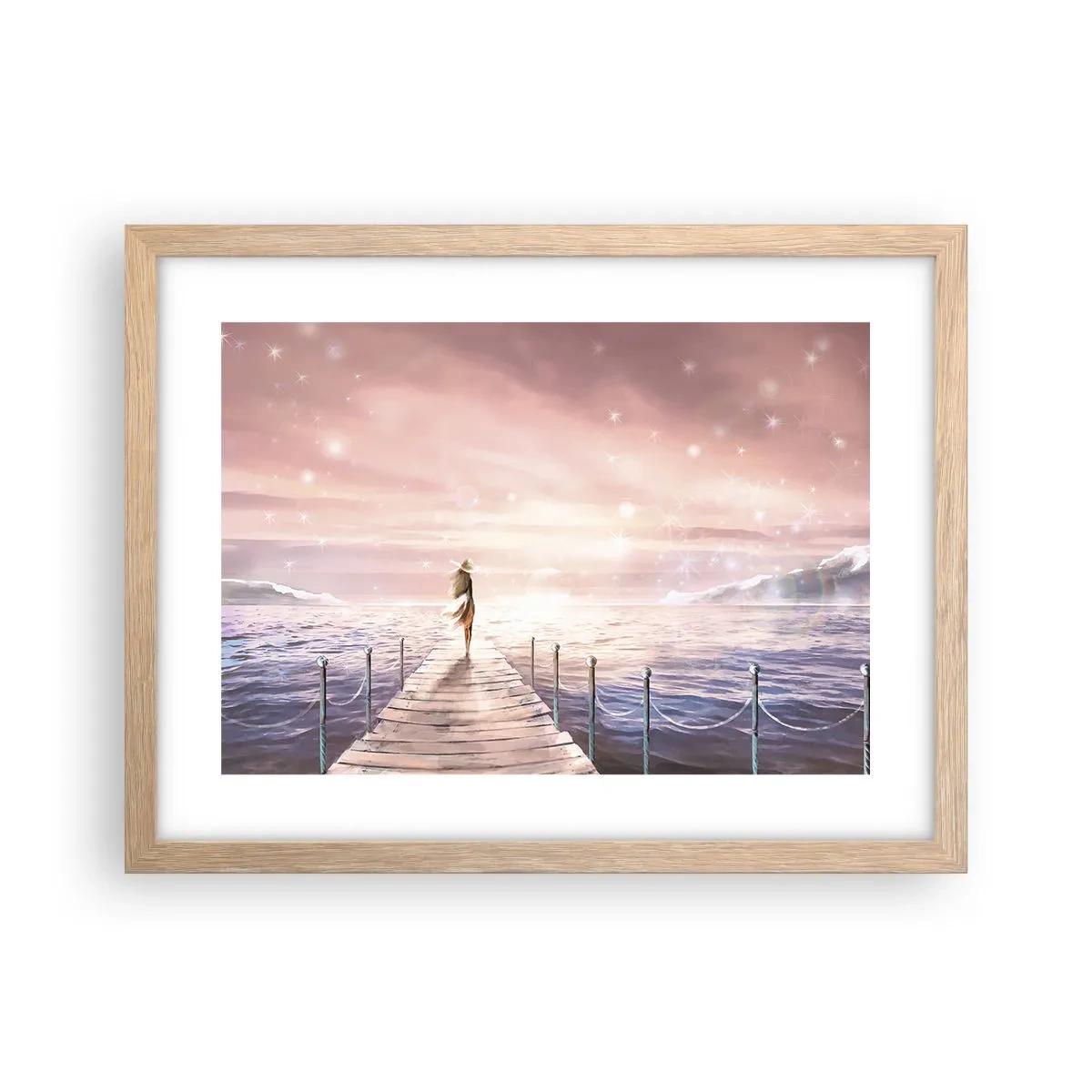 Plakat w ramie jasny dąb - W świetle marzenia - 40x30 cm