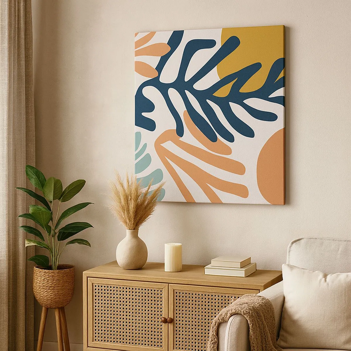 Obraz na płótnie - Koralowe morza - 30x30 cm