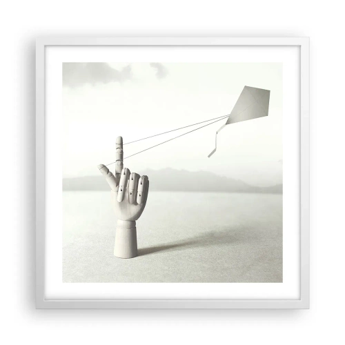 Plakat w białej ramie - Próba sił - 50x50 cm