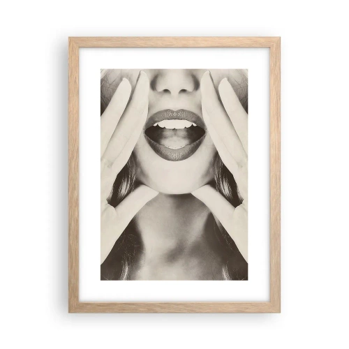 Plakat w ramie jasny dąb - Już idę! - 30x40 cm