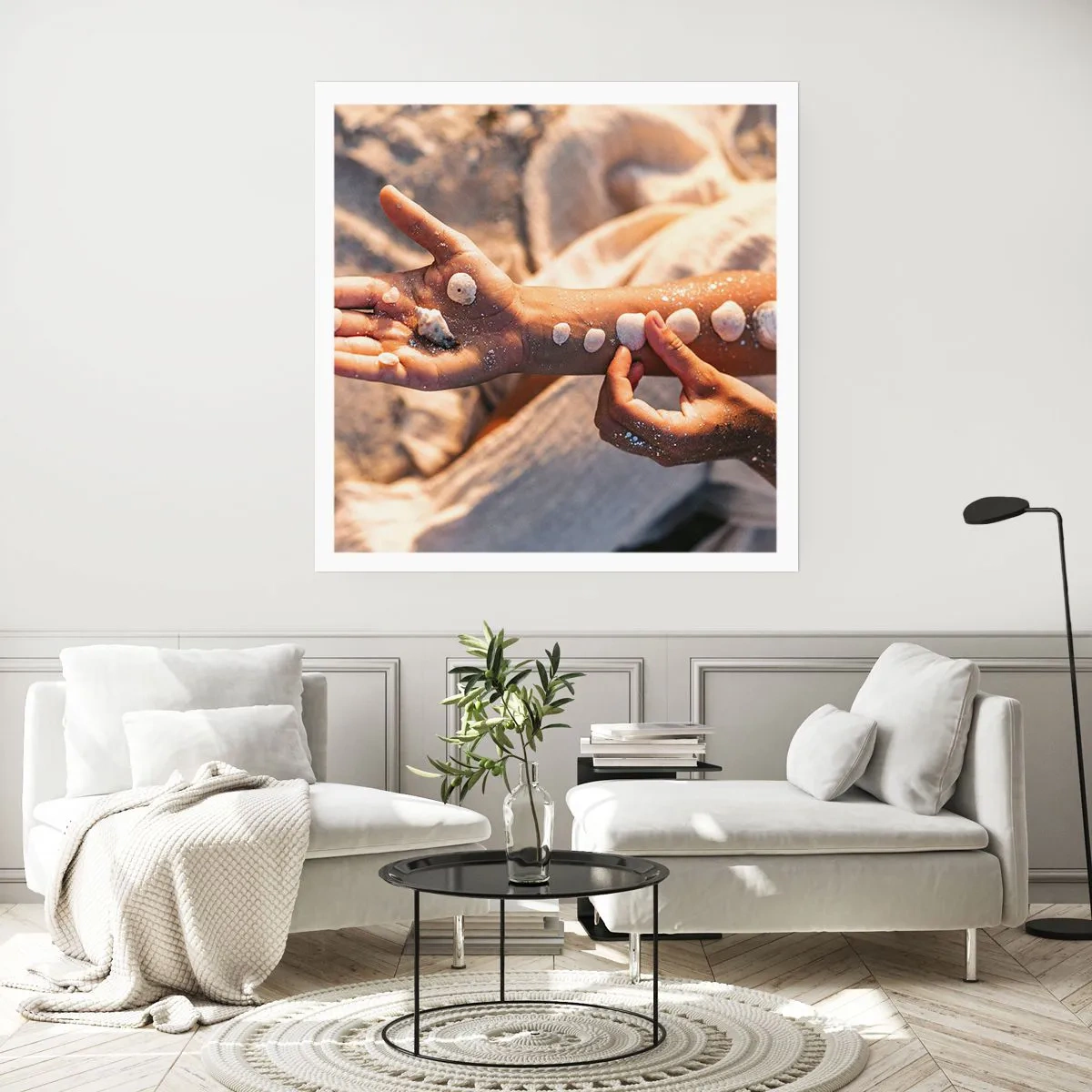 Plakat - Piękno w zasięgu ręki - 50x50 cm