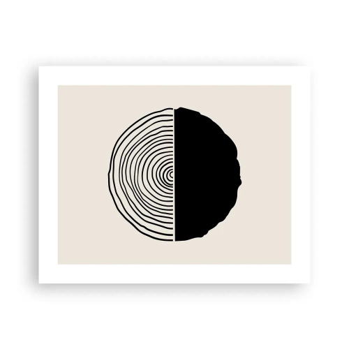 Plakat - Pół na pół - 50x40 cm