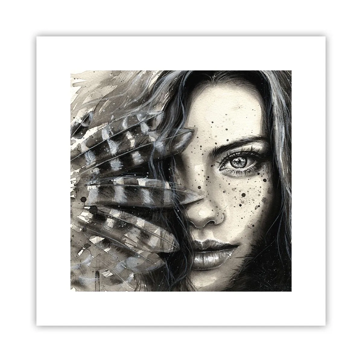 Plakat - Dzika piękność - 30x30 cm