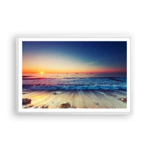 Plakat w białej ramie - A co za horyzontem? - 91x61 cm