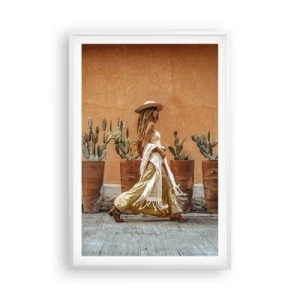 Plakat w białej ramie - W stylu hippie - 61x91 cm