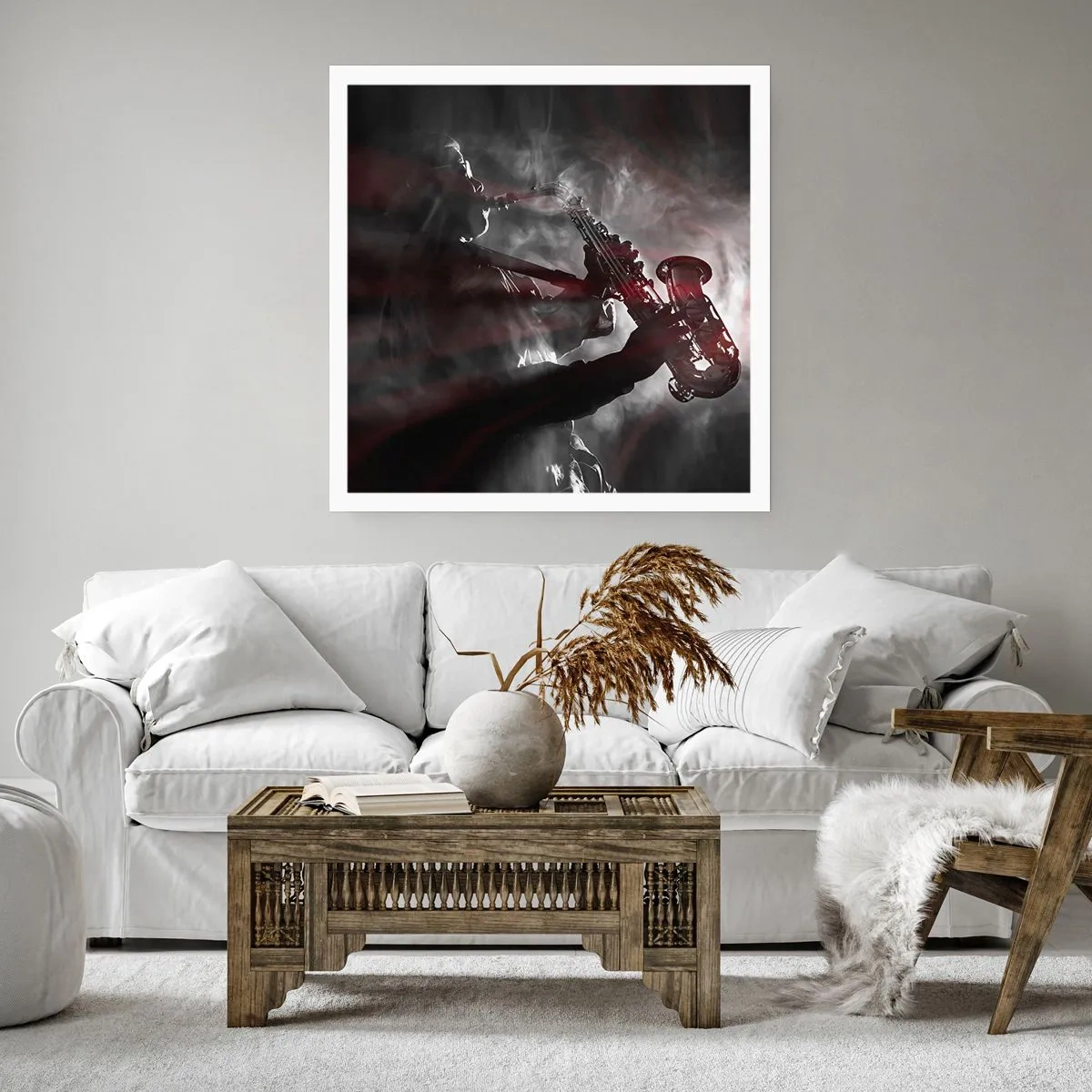 Plakat - W oparach jazzu - 60x60 cm