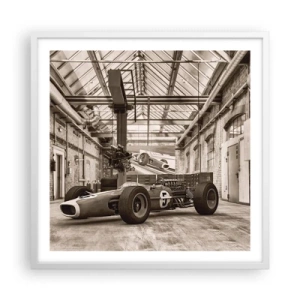 Plakat w białej ramie - Odpoczynek zwycięzcy - 60x60 cm